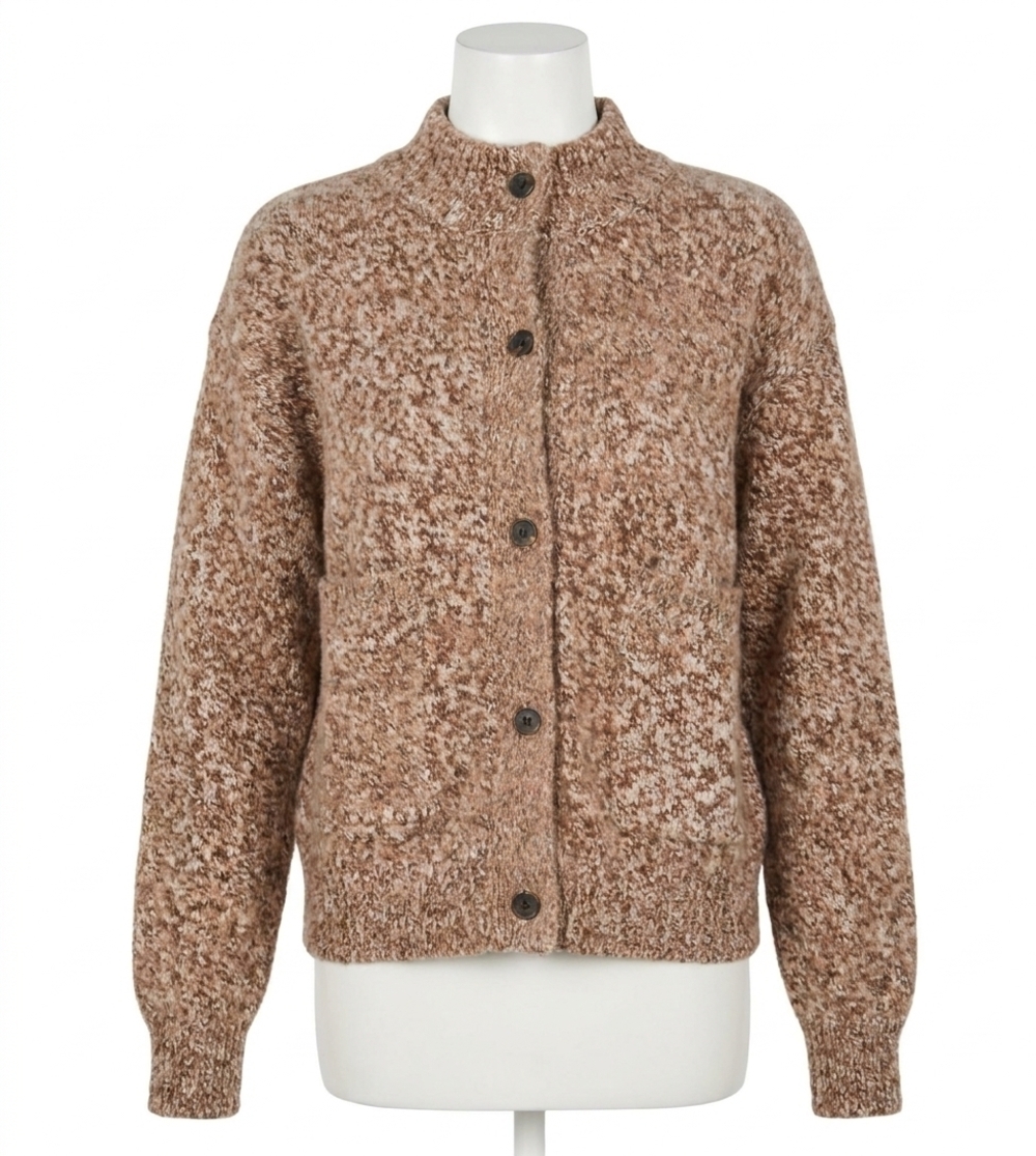 NEW RAILS women's olvera cardigan in umber marl